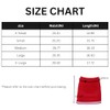 Danzcue Falda de uniforme de animadoras para mujer, Escarlata/Blanco, XS
