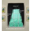 Today's Curtain Emelia Original Voile Valance 14", Black, 60" W