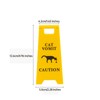 Cat and Dog Vomit Caution Sign 6 Pack Funny Pet