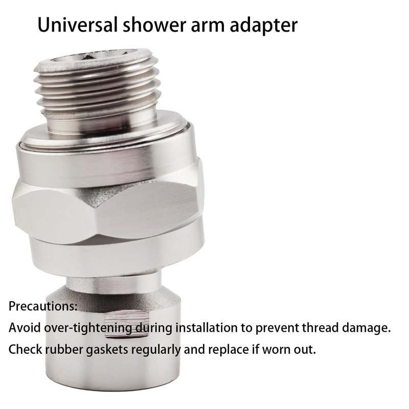 TIEXYE Swivel Shower Head Adapter, 360° Ball Joint Shower Adapter,