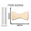 Unfinished Wood Bow Tie Shape - Groomsmen - Craft -