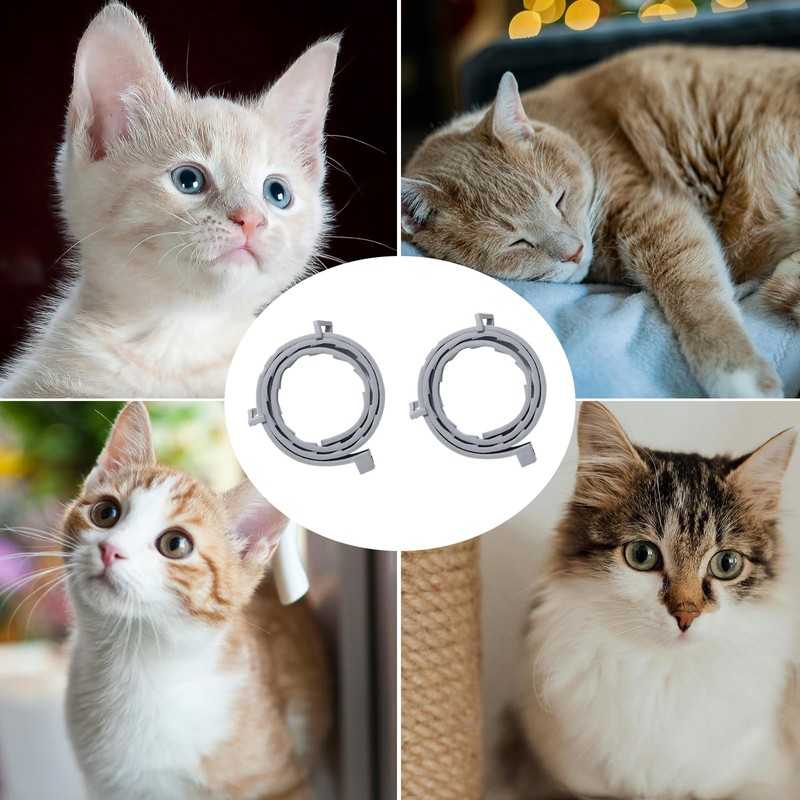 2 pcs Cat Collars,Infection Defense,Safe,Waterproof and Adjustable Cat Collars,Contains Natural