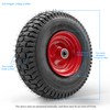 Felixstory 13x5.00-6 Tire and wheel, Solid Lawn Mower Tire, Tubeless