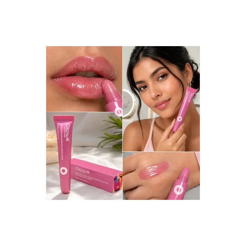 Labial Líquido Glowe Brillo Natural Textura Ligera 10ml