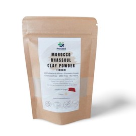 Ghassoul Rhassoul Clay Powder, 100 % reines marokkanisches Volkanisches Lava-Gesicht, natürliches Detox-Gesicht, Haar- & Körpermaske, marokkanisch, 100 g