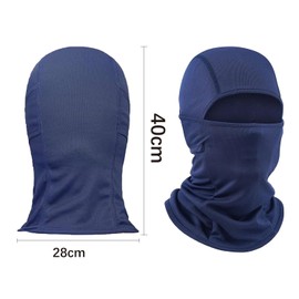 SUNXBUK Balaclava Motorcycle Balaclava, Face Cover, Breathable Sun Protection, Balaclava, Full Face Mask, Elastic, blue