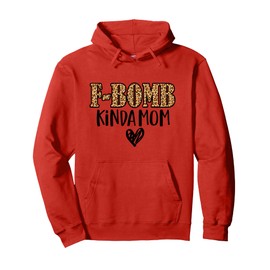 F-Bomb Kinda Mom Funny Cussing Mother Inked Leopard pattern Pullover Hoodie