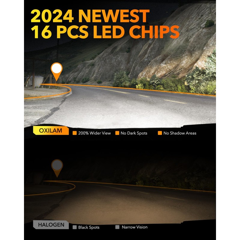 OXILAM Bulbs, 9005 H-B-3 Fog Light Bulbs Powersports Bulbs or