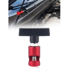Chelhead Hood Damper Lamp Car Lift Support Auto Hood Lift Lever Fixer Aluminum Prop Strut Stopper Universal Lightweight Portable Anti-Pinch Lift Bar Drop Prevention for Renovation 1 Pack Red