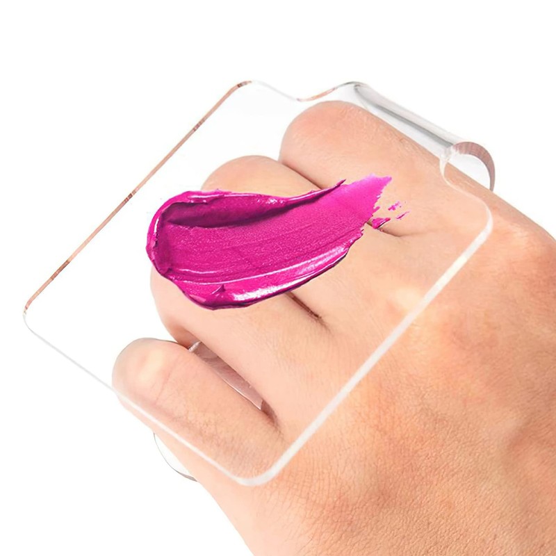 SAFIGLE Acrylic Manicure Color Mixing Palette Set of 2 Handheld
