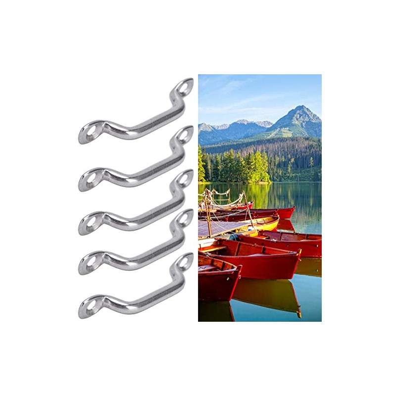 Ausla Stainless Steel Eyelet Bracket, Pack of 10 Eyelets, Deck