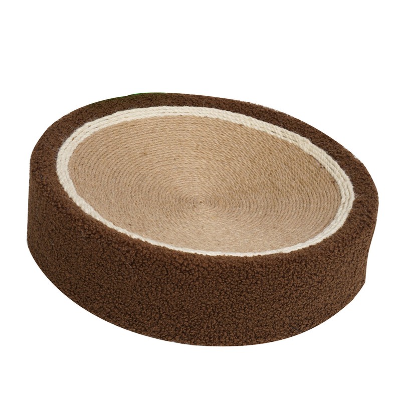 Round Cat Scratch Bowl Scratch Resistant Comfortable Sisal Lasting Cat