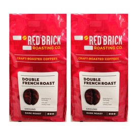 Red Brick Co Ground Double French Craft Roasted Coffee (Pack of 2)