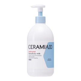 KOSE Ceramide Aid Medicated Skin Milk Face & Body Use Full Body Moisturizer Sensitive Skin Safe for Babies Large Capacity 450ml Pump Type Face Cream Body Cream Moisturizer [Over-the-counter Drug]