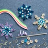 100pcs Split Pins,Round Flower Drawing Pins,Metal Paper Fasteners Mini Brads,8x17mm