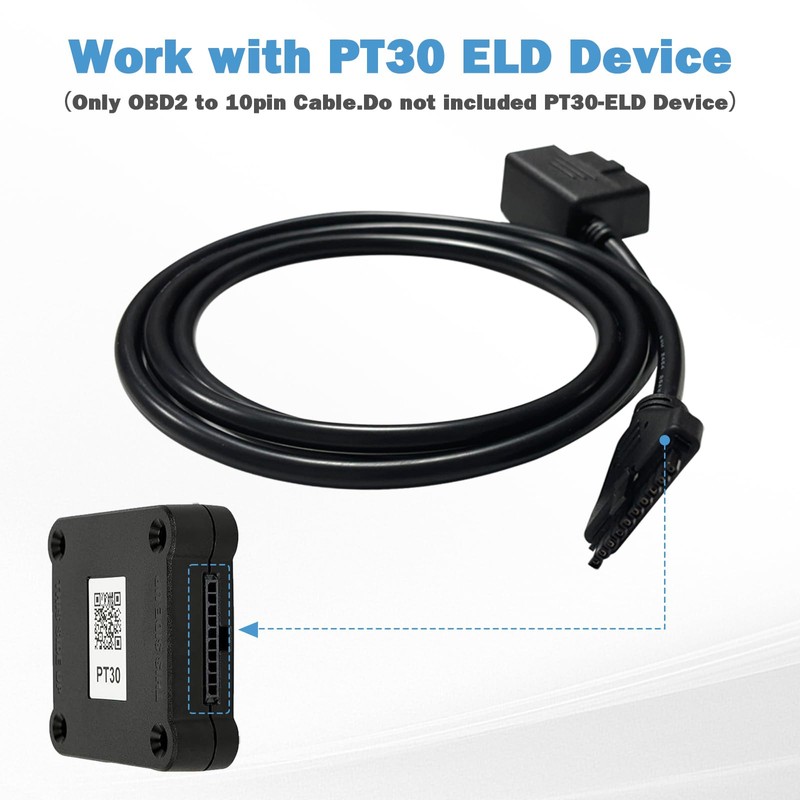 AMHTDOL OBD2 16 Pin to 10 Pin Diagnoatic Cable Adapter,Compliant