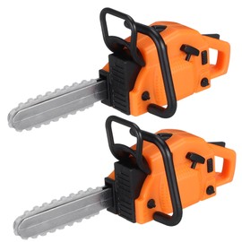 Zerodeko 2pcs Mini Chainsaw Prop Realistic Tiny Chainsaw Model for Dollhouse Garden Decor for Photo Props Miniature Displays Vibrant Design