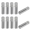 sourcing map 10Pcs M5 x 20mm Slotted Cylindrical Pin 304