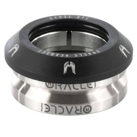 Ethic Full Integrated Oracle Headset 1 1/8 Inch Stunt Scooter / BMX Children's Scooter Headset Bearing + Fantic26 Sticker (Black)