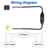 XMSJSIY Inline Cord Switch 12 V 24 V/3 A Toggle