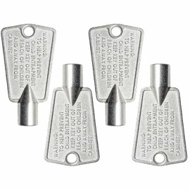 216702900 Metal Freezer Door Keys by Seentech - Compatible With Frigidaire, Kenmore, GE Freezers - Repalces: AP4301346, AP4071414, PS2061565, AP2113733, 06599905, 08037402, 12849, PS1991481 (Pack 4)