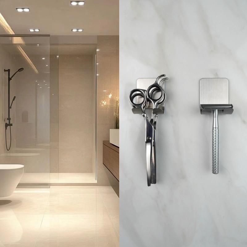 BLISIMO Heavy Duty Stainless Steel Adhesive Hooks – No Drill,