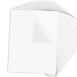 HTVRONT Sublimation Sticker Paper 20Pcs Waterproof - 8.5''x11'' Vivid Colour Glossy Transparent Work with Sublimation Paper for Inkjet Printer- Subliamtion Blanks