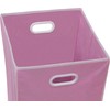 Simple Houseware Foldable Closet Laundry Hamper Basket, Pink