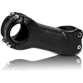 MTB Stem, Mountain Bike Stem 31.8mm, Carbon Stem 80mm 17 Degree Bike grips, Shock Absorbing Bicycle Handlebar Extender, Lightweight Road Bike Stem for Downhill Gravel Fixie Hybrid Bike redshift stem