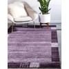 Unique Loom Del Mar Collection Contemporary Transitional Purple Area Rug