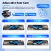 Mirror Dual Dash Camera with Voice Control,4K+2.5K 10" Rear View