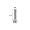 sourcing map M5 x 25mm Stainless Steel Phillips Pan Head