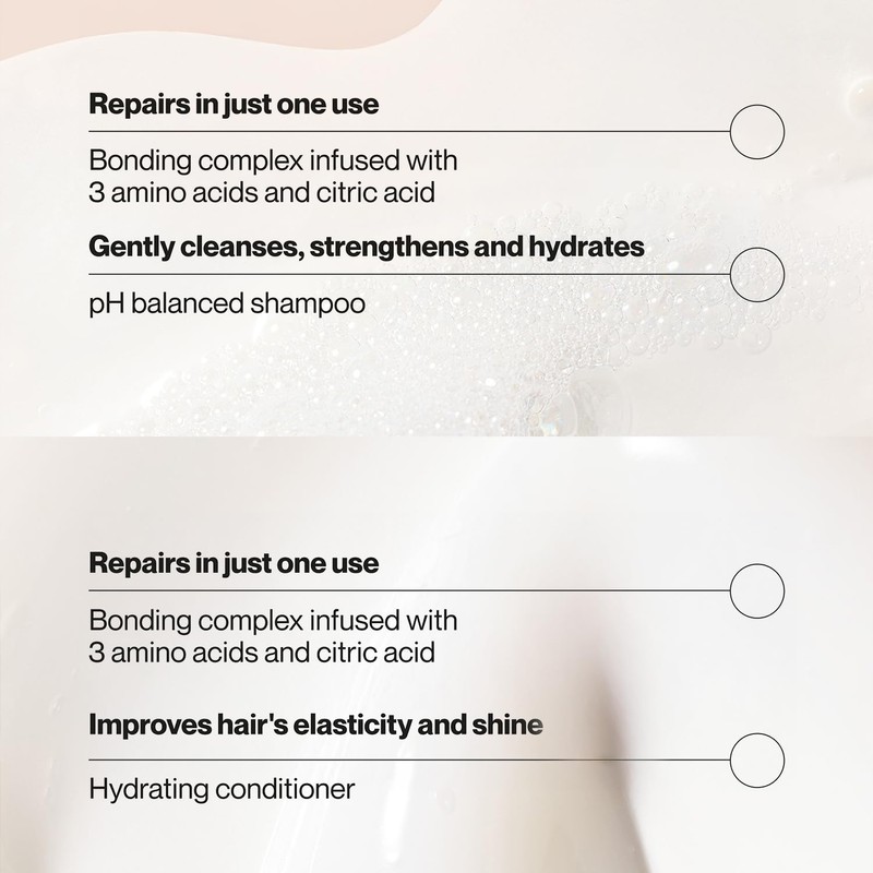 Suave Shampoo and Conditioner Set, Bonding Infusion, Restorative Treatment for