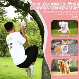 WRSOMIT Upgraded Retractable Dog Leash with Chew Proof Cable and Poop Bag Dispenser, 16Ft Heavy Duty Dog Leash for Small Medium Large Dogs up to 120lbs, 360° No Tangle