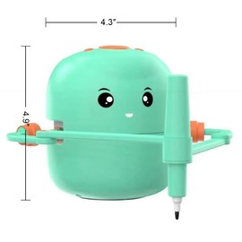 Metanthou Interactive Drawing Robot for Children Boys Girls,Voice Interactive Educational Painting Toy with 100 Cards for 4 5 6 7 8 9 10 11 12 Years Old Kids Children's Day Birthday Christmas(Green)