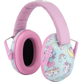 Snug Kids Baby Earmuffs Recommended Age 6 - 15 Years Old, Adjustable Size, Foldable, Hearing Sensitivity, Autism, Study, Noise Prevention (Unicorn), unicorn