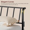 MAHANCRIS Queen Size Headboard Only, Metal Headboard with 2 Power