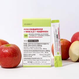 Health & Beauty HNBBIO Recovery Liposomal Glutathione + Vitamins A, D + Vitamin C Apple - 1 box (20 packets) / 헬스앤뷰티 HNBBIO 리커버 리포좀글루타치온 + 비타민 A,D + 비타민C 사과 - 1박스 (20포)