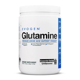 Evogen Glutamina - Aminoácido Recuperador Premium | Favorece la Recuperación Muscular | L-glutamina | Sin Sabor | 60 Porciones | Aminoácido Recuperador Premium, Favorece la Recuperación Muscular