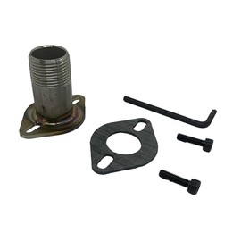 GenExhaust for Champion 3500/3200W & 3100/2800W Inverter Generator or Any Generator with a Model NO.88 Cover Plate Generator 3/4" NPT (National Pipe Taper) Steel Exhaust Extension Hardware only