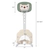 AKUSTIK 3 in 1 Toddlers Basketball Hoop Stand, Adjustable Height