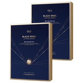 닥터지 블랙 스네일 리프팅 마스크, 5개입, 2개 Dr. G Black Snail Lifting Mask, 5-pack, 2 units