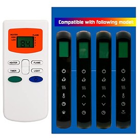 Mando a Distancia de Repuesto para Chimenea Eléctrica HHT Simplifire SF-ALL40-BK SF-ALL48-BK SF-ALL60-BK SF-ALL84-BK SF-ALLP50-BK SF-ALLP60-BK SF-ALLP72-BK SF-SC43-BK SF-SC55-BK SF-SC78-BK