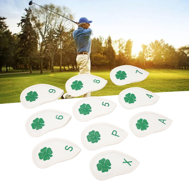 Golf Club Head Covers, 10 PCS Golf Iron Covers Four