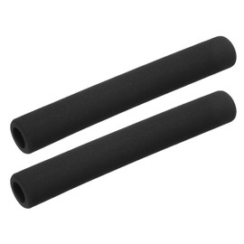 sourcing map Pipe Insulation Tube Foam Tubing for Handle Grip Support 18mm ID 30mm OD 495mm Length Heat Preservation Black 2pcs