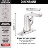 Delta Faucet Vesna Single Hole Bathroom Faucet, Single Handle Bathroom