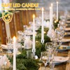Fumete 24 Pack Flameless Taper Candles with Remote Control and