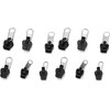 12Pcs Black Universal Instant Fix Zipper Repair Kit Replacement Zip