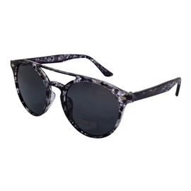 Komonee Round Sunglasses Black Tortoise Shell Frame Black Lens Tint Glasses Designer Mens Womens UV400 Protection Classic Shades