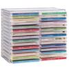 STORi Stackable Clear Plastic CD Organizer with Rubber Feet |